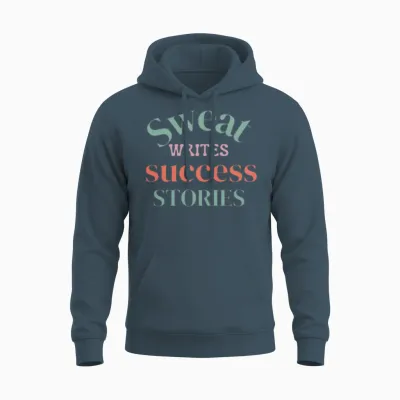 Sweat Writes Success Stories Unisex Hoodie - Dark Heather