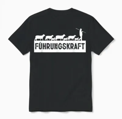 T-Shirt with Funny Sheep Farm Animal Shepherd Unisex T-Shirt - Black