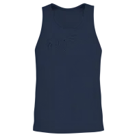 Line Art Unisex Tank Top - Navy – 2