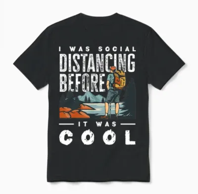 Funny Hiking Hiker Gift Unisex T-Shirt - Black