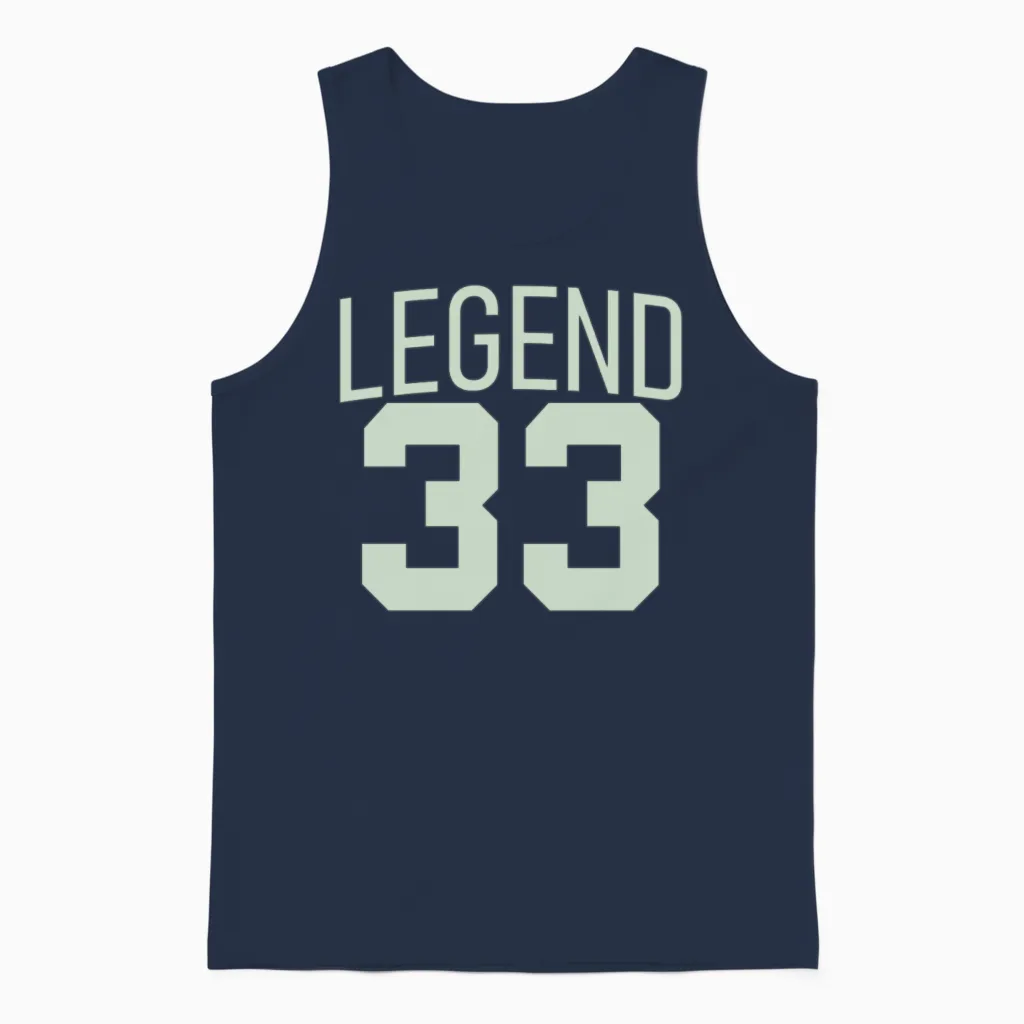 Legend 33 Unisex Tank Top in Navy