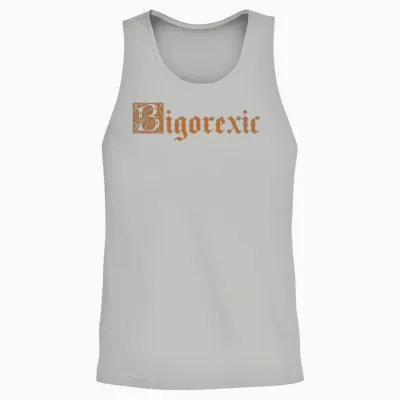 Bigorexic Funny Vintage Unisex Tank Top - Ash