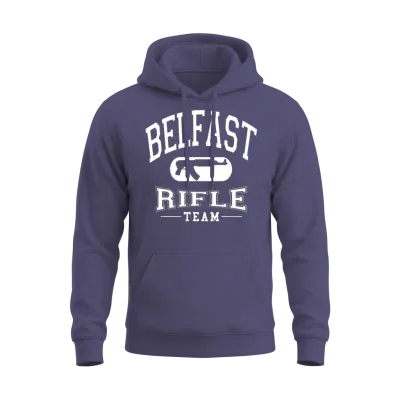 Belfast Rifle Team Unisex Hoodie - Heather Sport Dark Navy