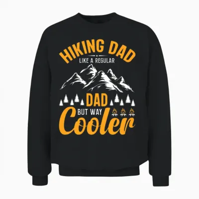 Hiking Dad Unisex Sweatshirt - Black