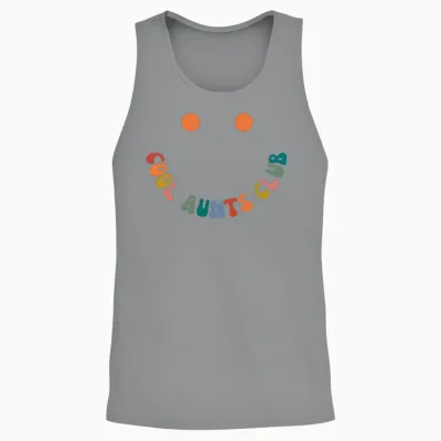 Retro Groovy Cool Aunts Club Funny Auntie Women Cool Aunt Unisex Tank Top - Sport Grey