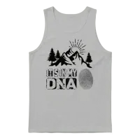 Hiking It in My Dna & Outdoors Unisex Tank Top - Ash – 1