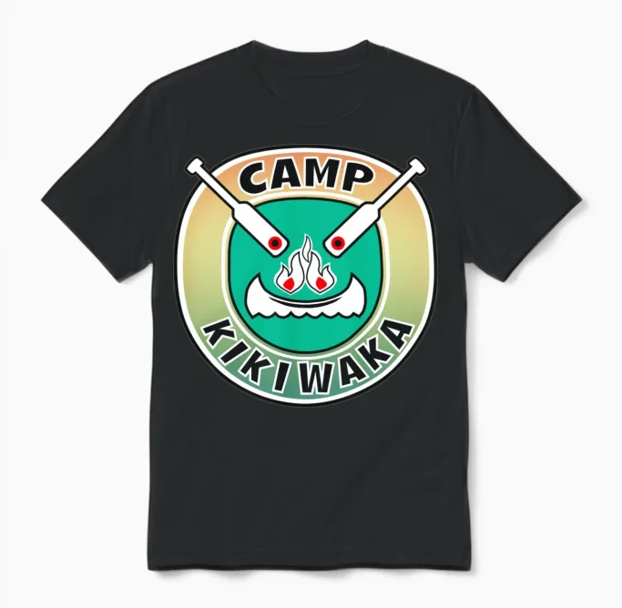 Retro Kikiwaka Unisex T-Shirt in Black