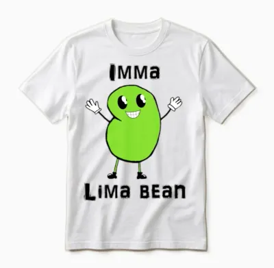 Imma Lima Bean Unisex T-Shirt - White