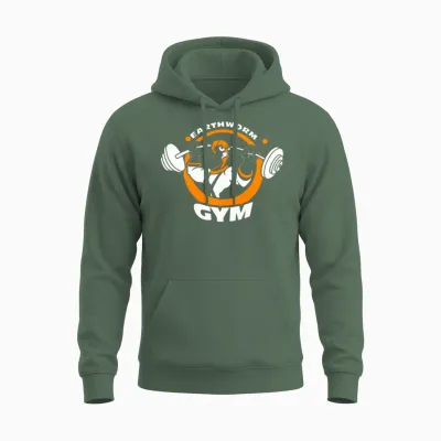 Earthworm Gym Unisex Hoodie - Military Green