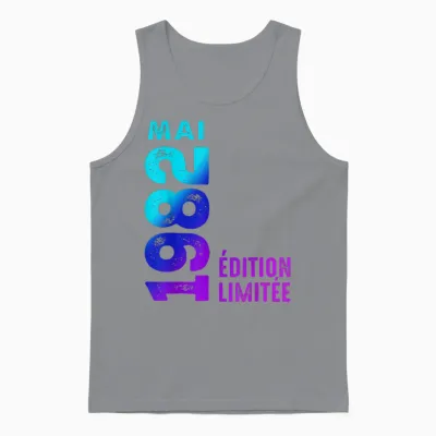 1982 édition Limitée Mai 1982 Unisex Tank Top - Sport Grey