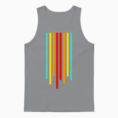 Retro Colors Unisex Tank Top - Sport Grey