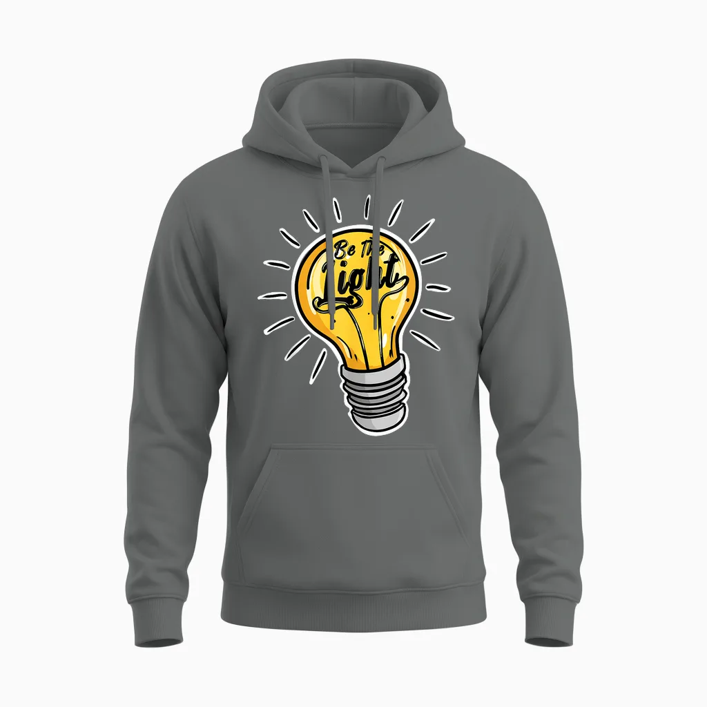 L'ampoule étant La Lumière Unisex Hoodie in Graphite Heather