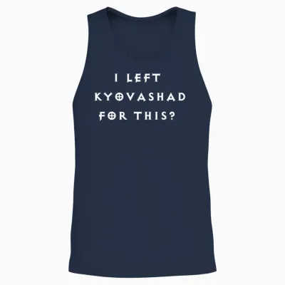 Lustig "ich Habe Kyovashad Verlassen" Diablo 4 Inspiriert Unisex Tank Top - Navy