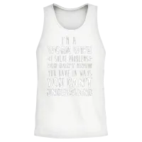 I M a Work Wife I Solve Problems You Don T Know Unisex Tank Top - White – 2