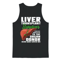 Liver Transplant Survivor — Awareness Gift Unisex Tank Top - Black – 1