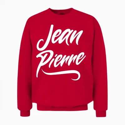 Homme Homme Garçons Idée Cadeau Drôle Humour Prénom Jean-Pierre T-Shirt Haut De Gamme Unisex Sweatshirt - Red