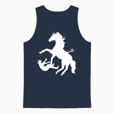 Horse Unisex Tank Top - Navy