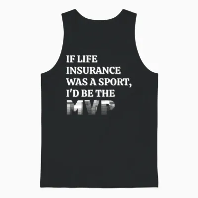 Insurance Agent Funny Unisex Tank Top - Black