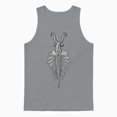 Anomalocaris Fossil Cambrian Predator Paleontology Unisex Tank Top - Sport Grey