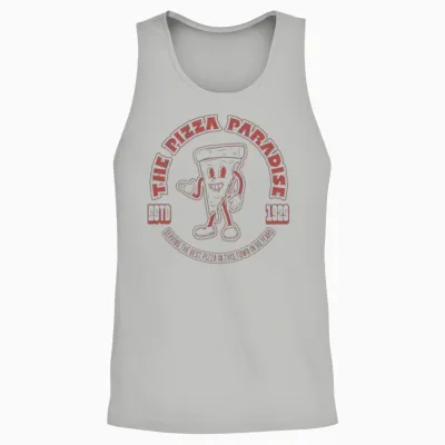 Funny Pizza Unisex Tank Top - Ash