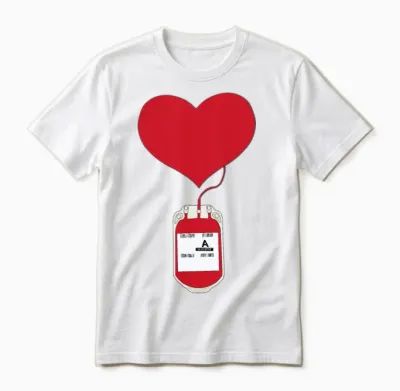 Donating Blood Is an Act of Love Unisex T-Shirt - White