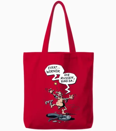 Werner Rhrich Eckat Werner Die Russen Zind Da Tote Bags - Red