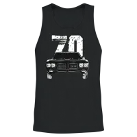 1970 Pontiac Gto Front Grill View with Year Unisex Tank Top - Black – 2