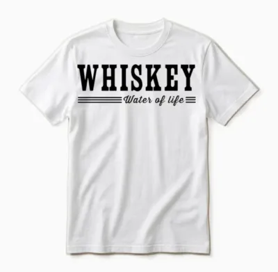 Whiskey. Water of Life Unisex T-Shirt - White
