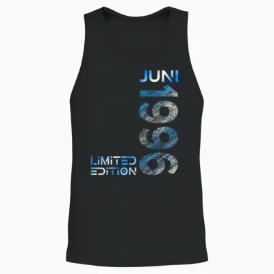 Limited Edition Juni 1996 Mann Frau 30. Geburtstag Unisex Tank Top - Black