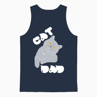 Funny Pictures Unisex Tank Top - Navy