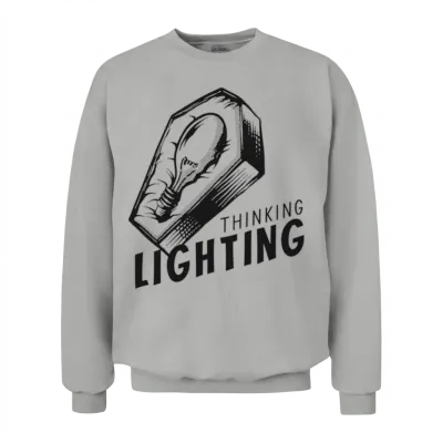 Lighting Dead Funny Unisex Sweatshirt - Ash