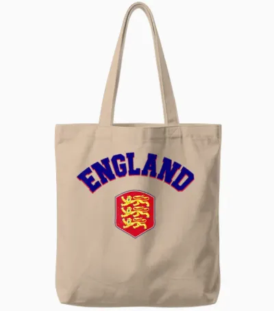 England Pride Flag Shirt British Men Women England White Tote Bags - Natural
