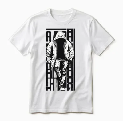 Rapper Graphic Tees Hip Hop T Shirt Streetwear Men Unisex T-Shirt - White