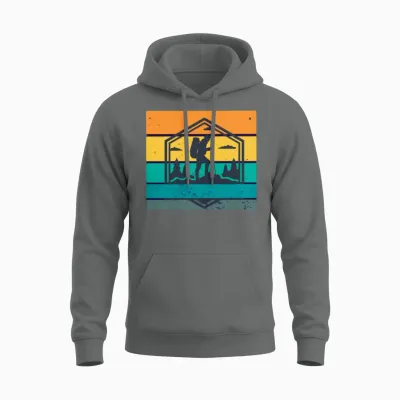 Hiking Unisex Hoodie - Graphite Heather