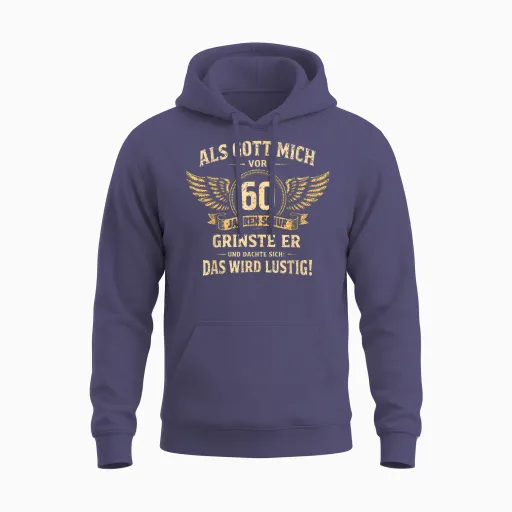 60th Birthday Man Woman 60 Years Decoration 1966 Gift Funny Unisex Hoodie - Heather Sport Dark Navy