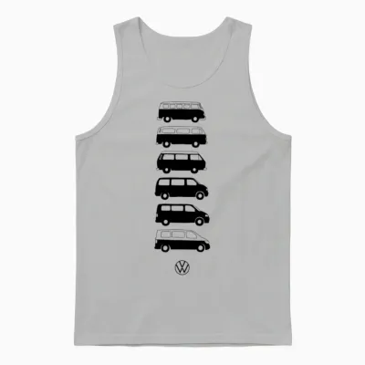 Volkswagen Verticale Vw Camper Evolution with Logo Unisex Tank Top - Ash
