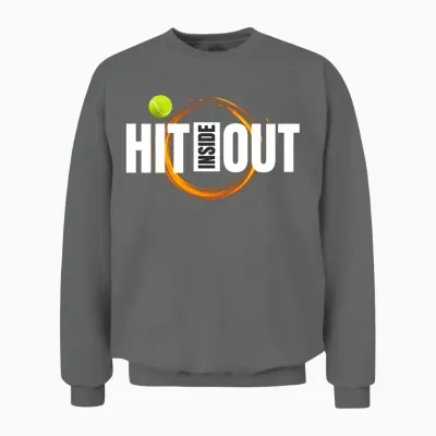 Tennis Hit Inside-Out Unisex Sweatshirt - Graphite Heather