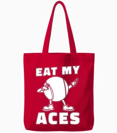 Tennis Funny Tote Bags - Red