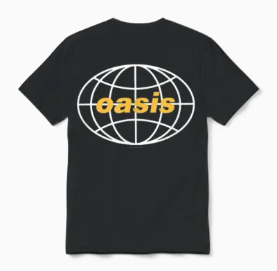 Oasis – Amazon Exclusive All Around the World 1997 Black Unisex T-Shirt - Black