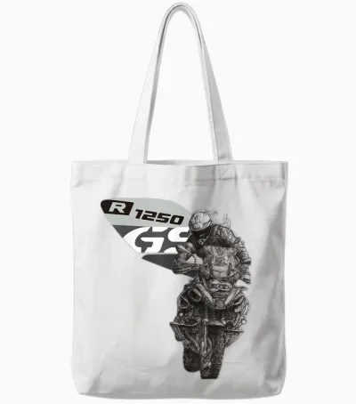 R 1250 Gs Adventure Bike Motorcycle Tote Bags - White