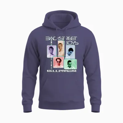 Backstreet Boys – Millenium Multi Color Unisex Hoodie - Heather Sport Dark Navy