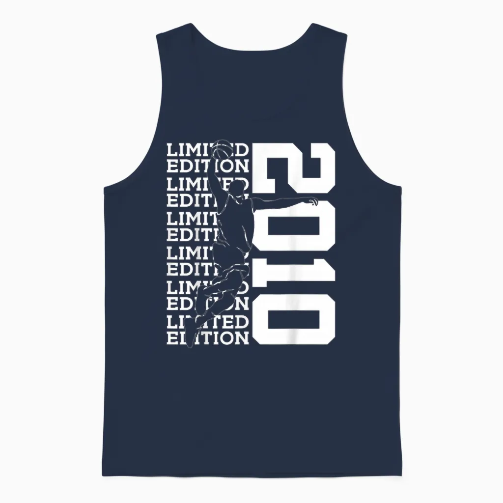 Ballon De Basket édition Limitée 2010 16ème Anniversaire Unisex Tank Top in Navy