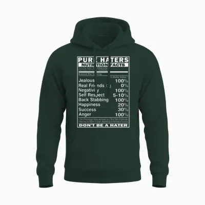 Pure Haters Facts Unisex Hoodie - Forest