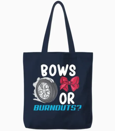 Gender Reveal Party Tote Bags - Navy