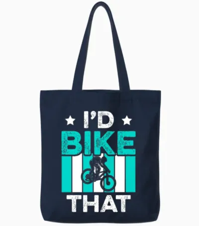 Mountain Biking Id Bike That Tote Bags - Navy