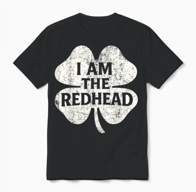 I Am the Redhead Funny Dibs on the Redhead Unisex T-Shirt in Black