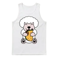 Poodle Taco Lover Unisex Tank Top - White – 1