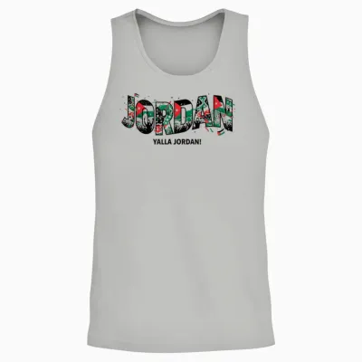 Jordan Yalla Jordan Football Fan 2026 Pride Unisex Tank Top - Ash