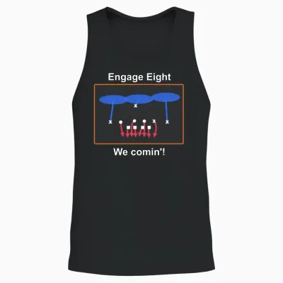 Engage Eight - We Comin (football) Unisex Tank Top - Black