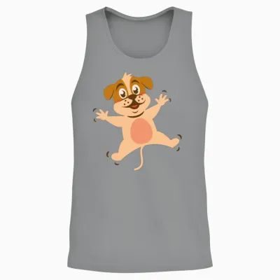 Funny Animal Unisex Tank Top - Sport Grey